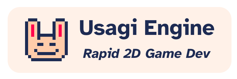 Usagi Logo: pixel art bunny, Usagi Engine - Rapid 2D Prototyping